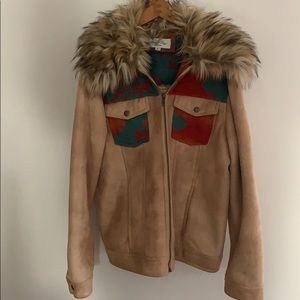Sherpa western Aztec faux fur Tasha polizzi